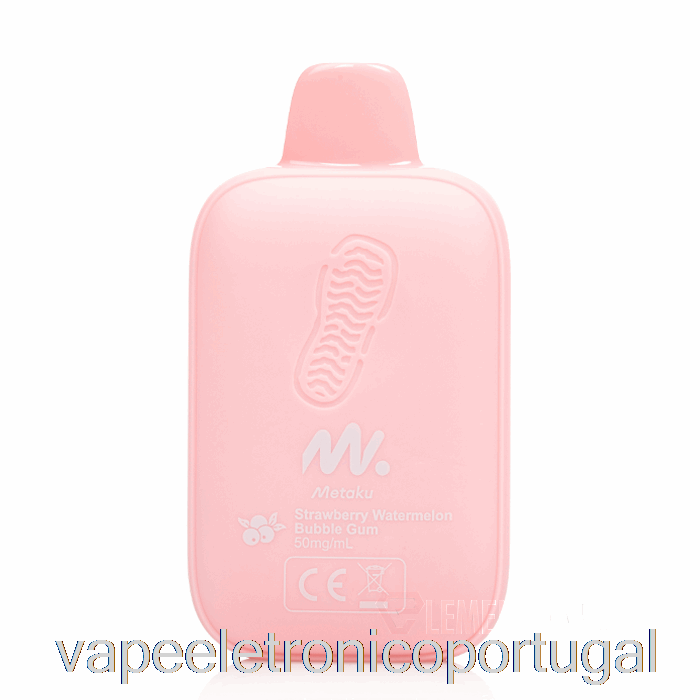 Vape Eletrônico Metaku Moonwalk 9000 Chiclete Descartável De Morango E Melancia